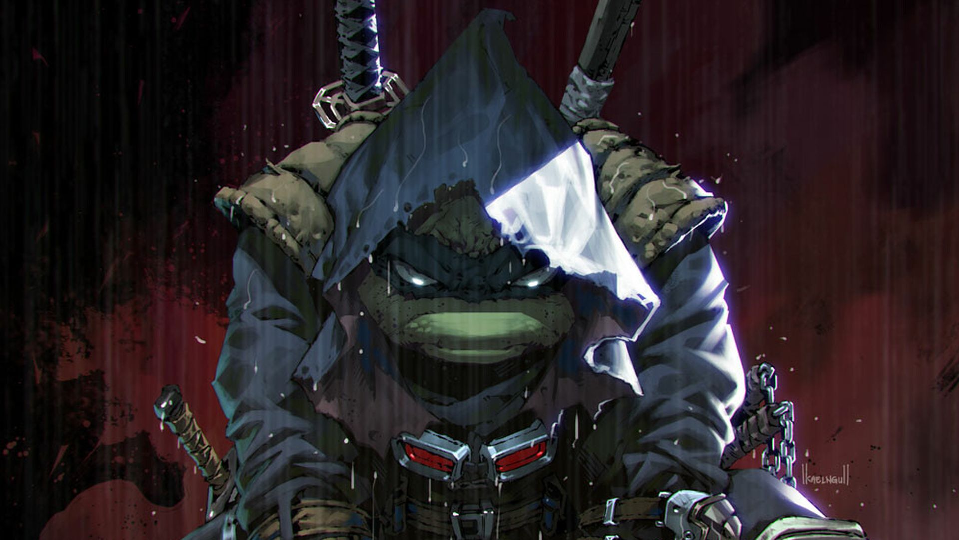 Сюжет "заключительного ронина" крутился вкруг одной из черепах, какая таскала черную маску и мстила на улицах нью-йорка за душегубство своих братьев и мастера сплинтера кланом фут.