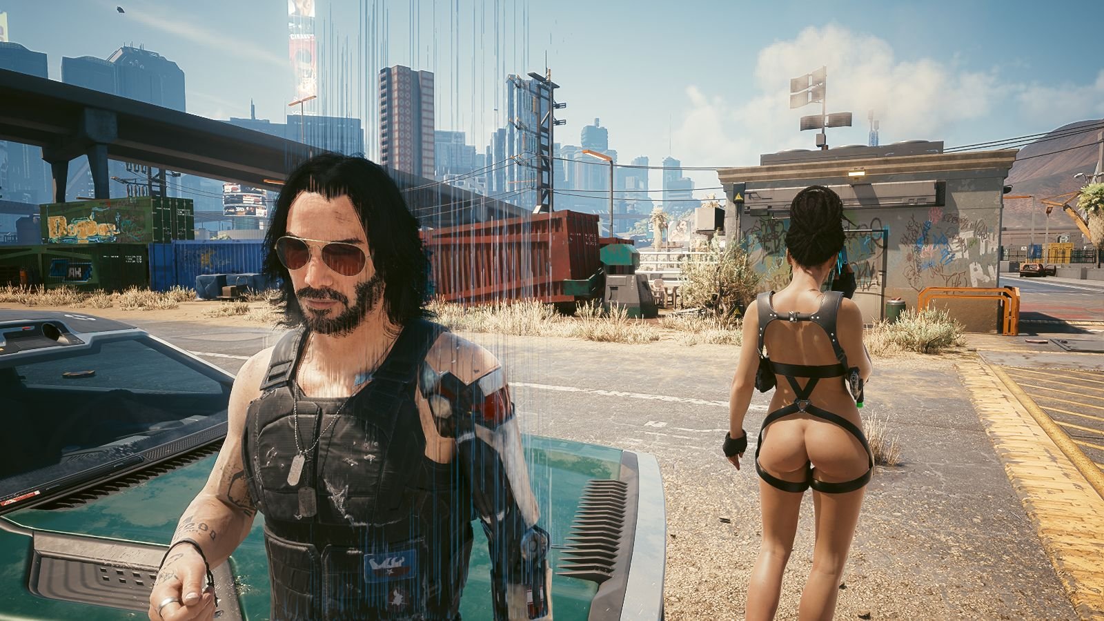 Как минимум один npc в cyberpunk 2077 теперь присылает обнаженную натуру