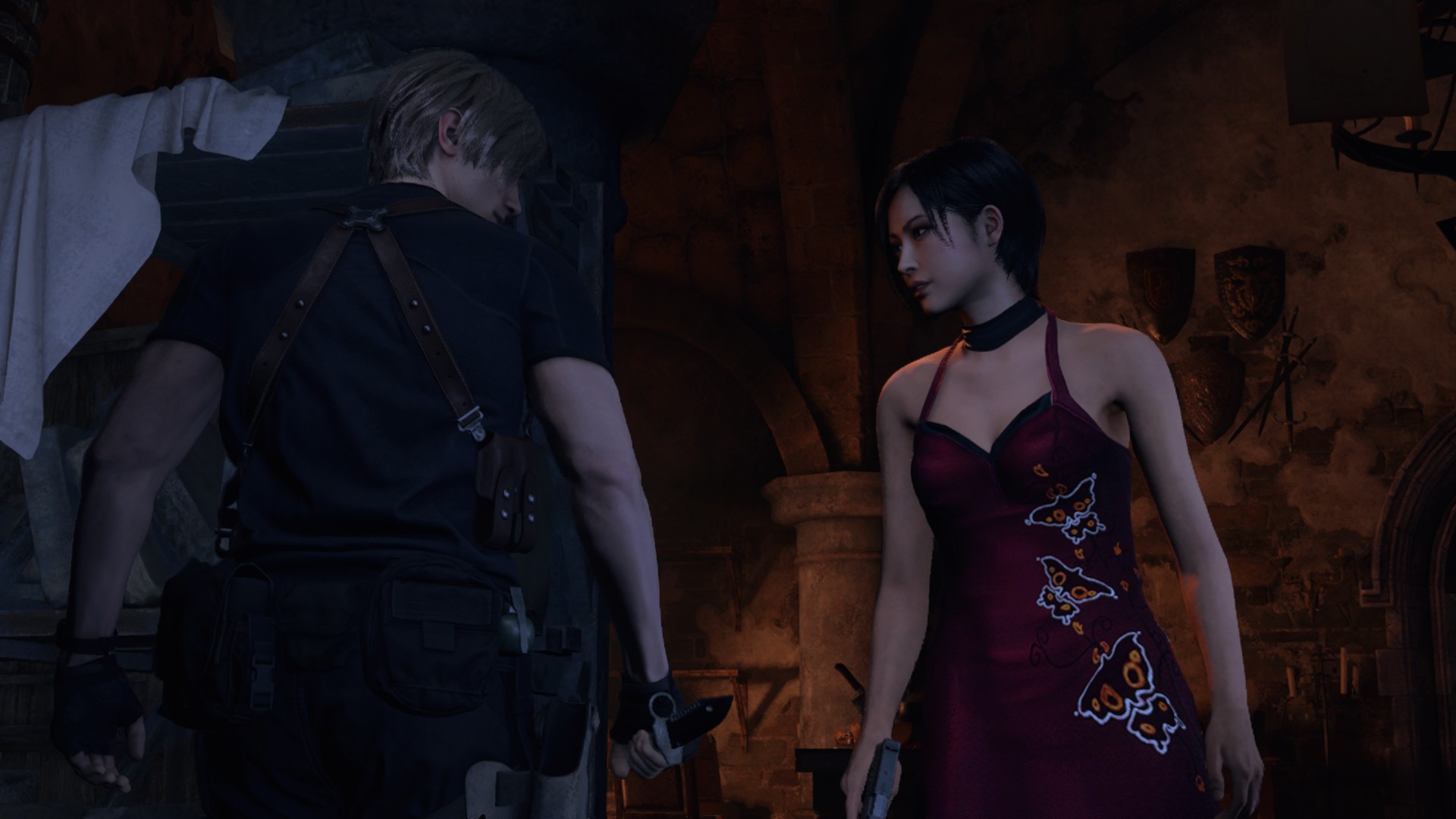 Гоуст из modern warfare 2 флиртует с адой вонг в ремейке resident evil 4