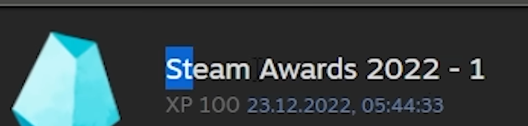 Steam awards